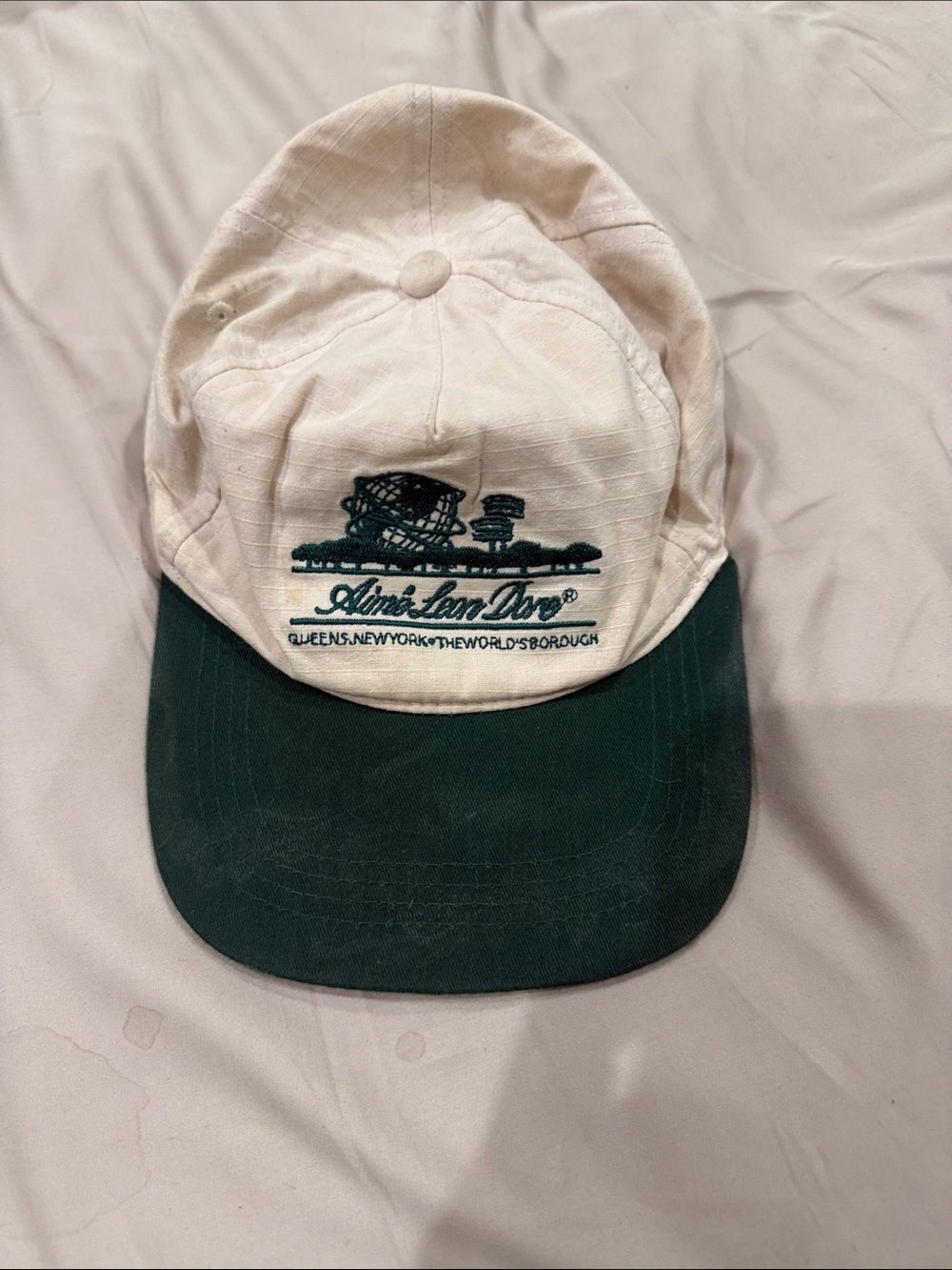 Aime Leon Dore Cream & Dark Green Logo Baseball Cap